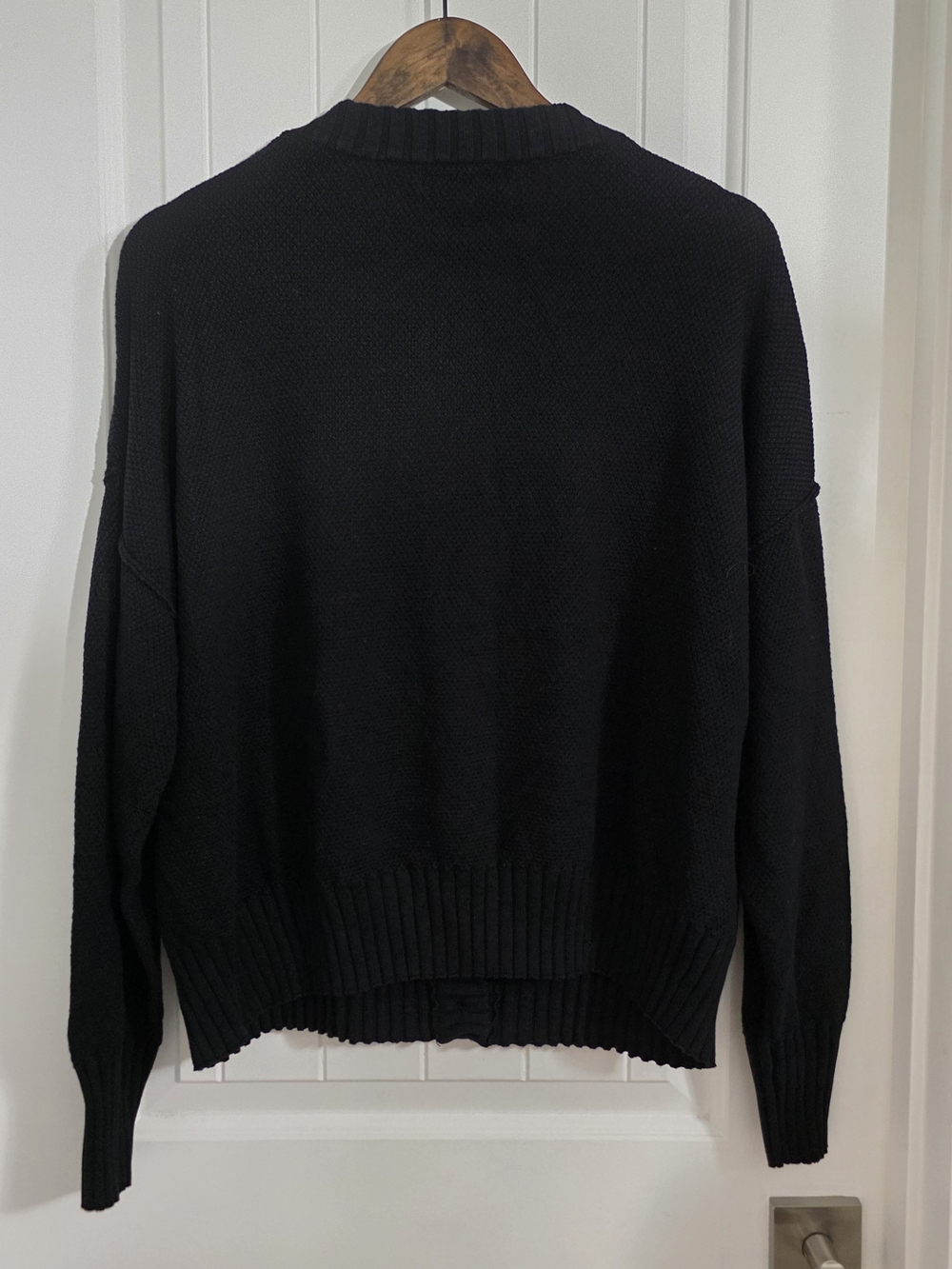 LILLUSORY Black Oversized Button Front Cardigan Sweater XL - Picture 8 of 9